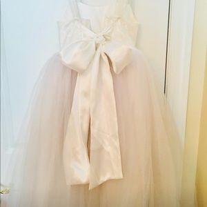 Custom white flower girl dress size 7/8